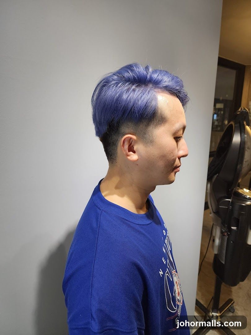Man with Blue Hair