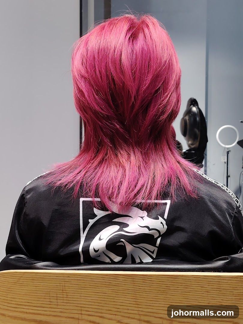 Person with Pink Hair