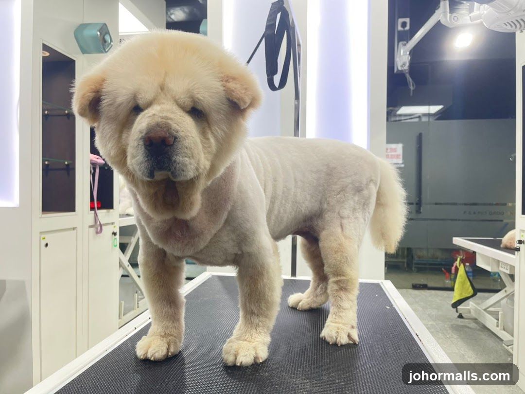 Groomed Chow Chow Dog