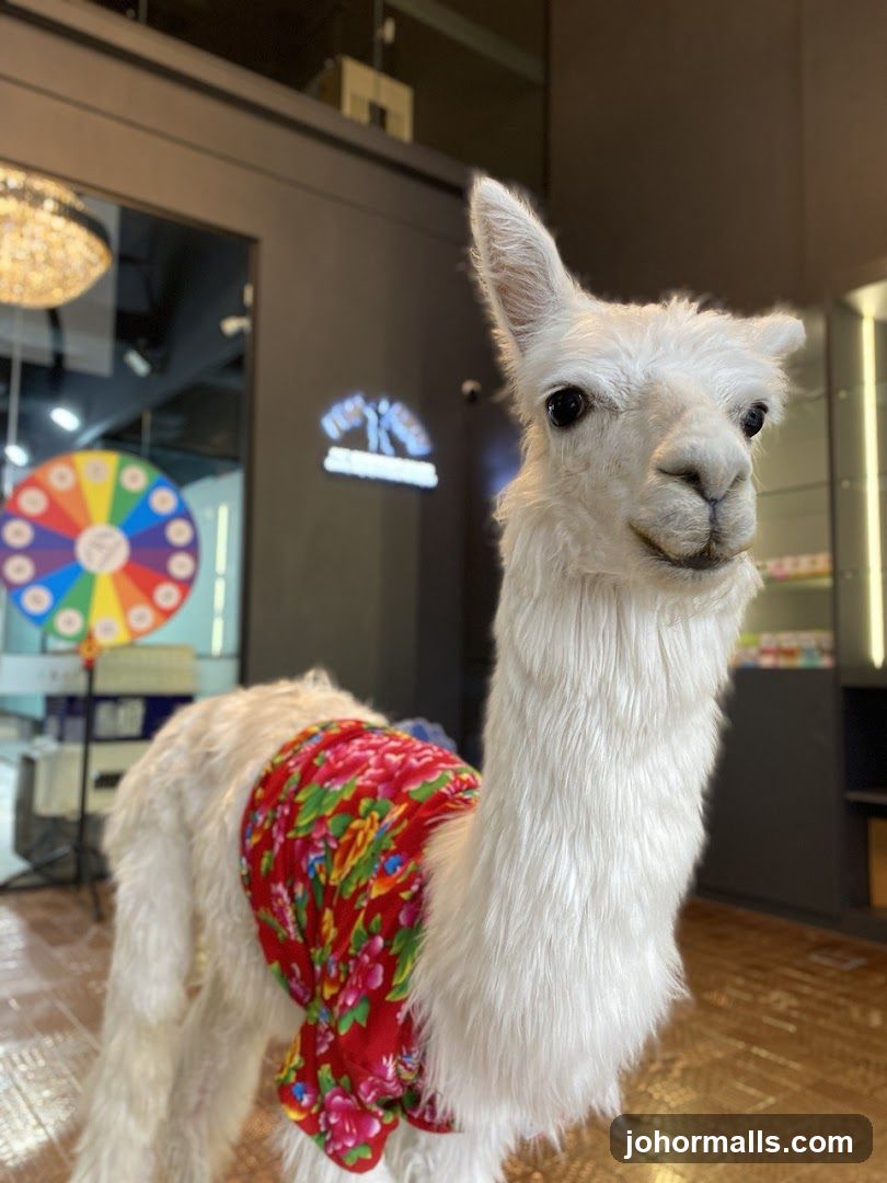 Stuffed Alpaca with Scarf