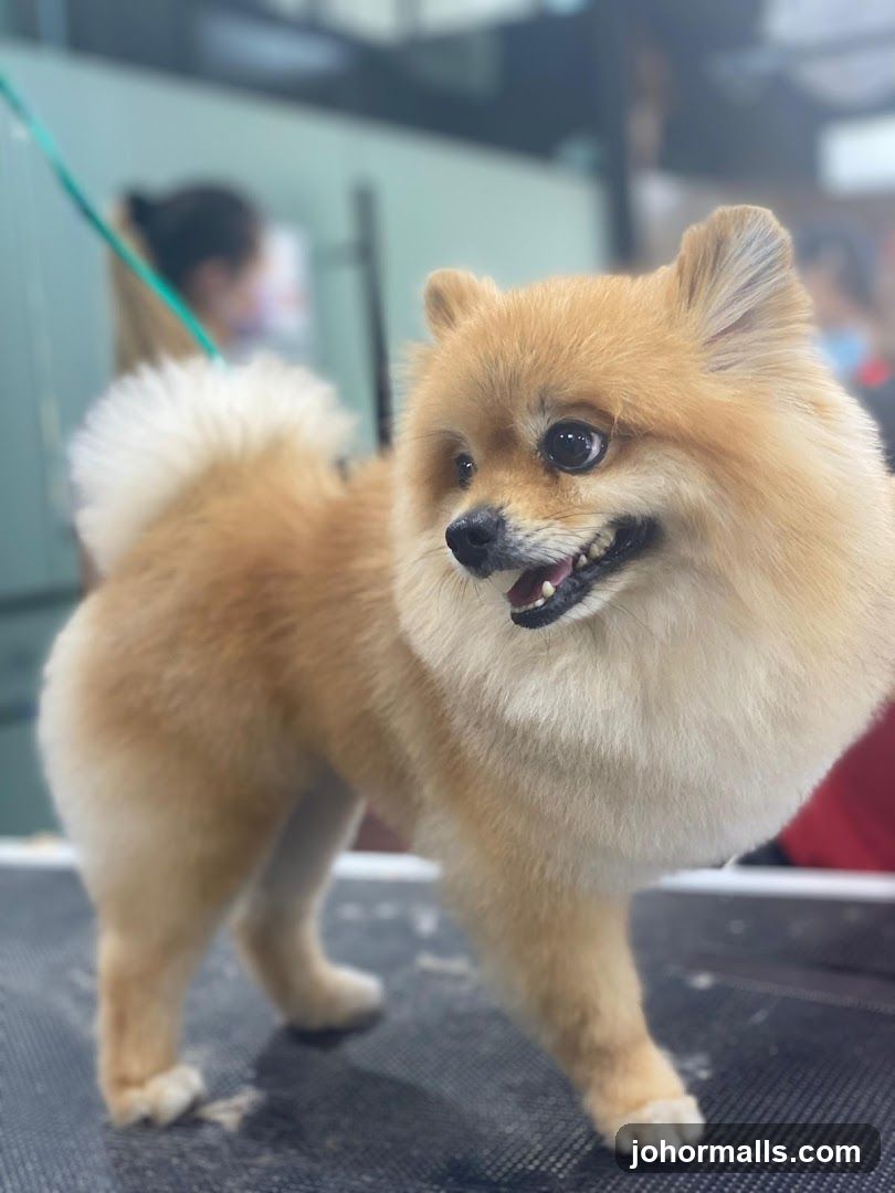 Groomed Pomeranian Dog