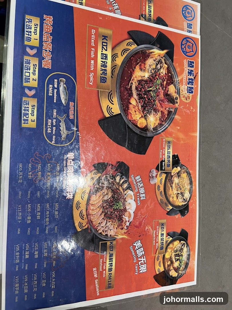 Grilled Fish Menu