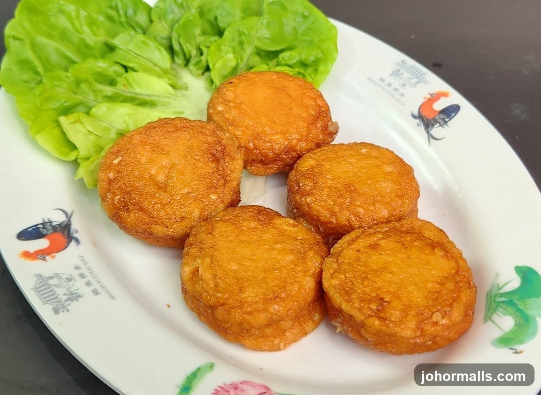 Fried Fish Cakes with Lettuce