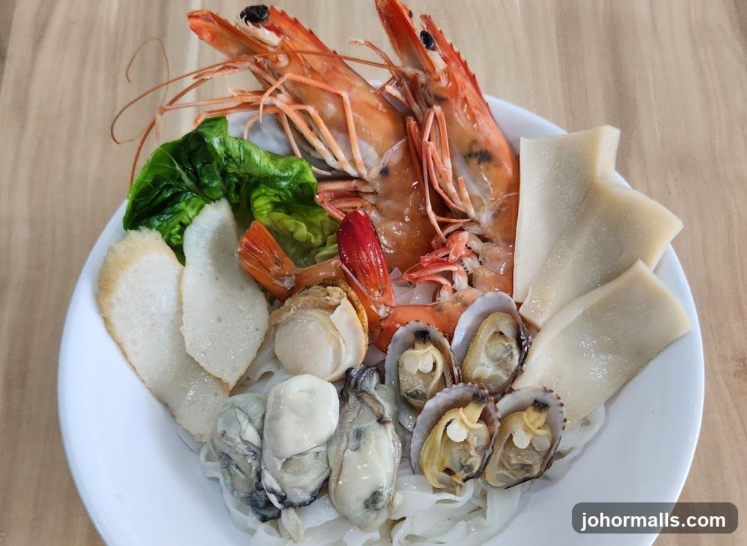 Seafood Noodle Dish