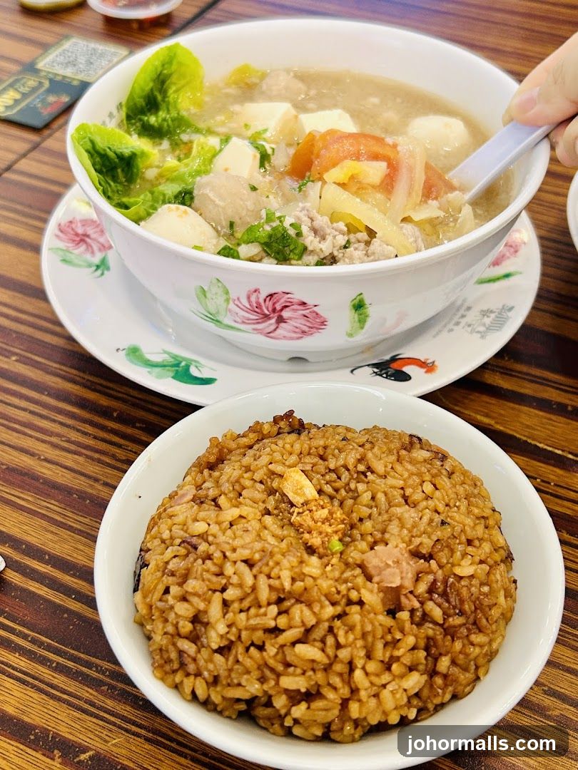 Minced Pork Soup and Rice