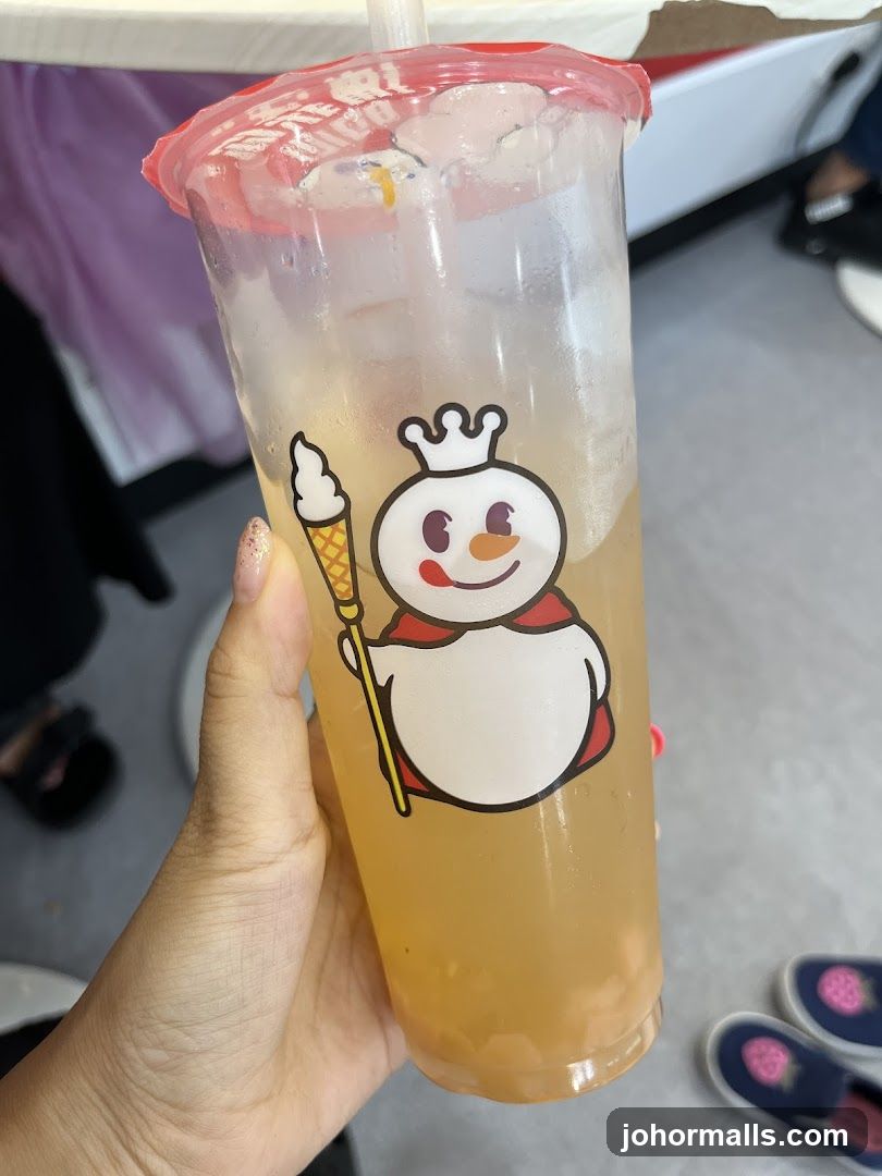 Beverage with Snowman Logo