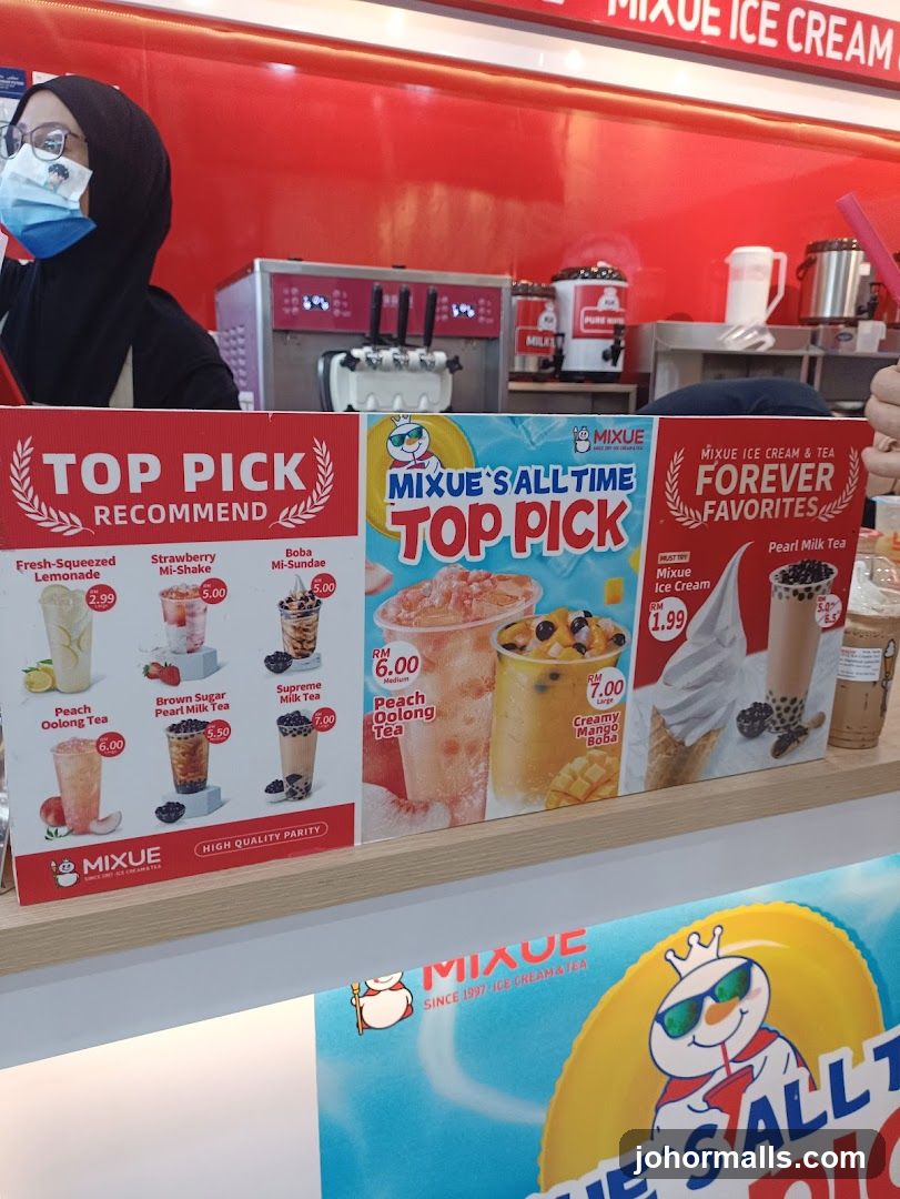 Mixue Ice Cream and Tea Menu