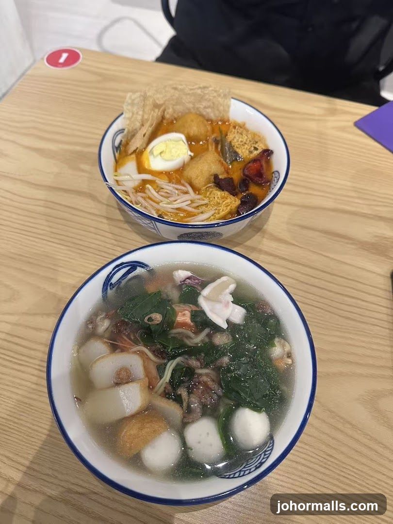 Two Bowls of Noodle Soup