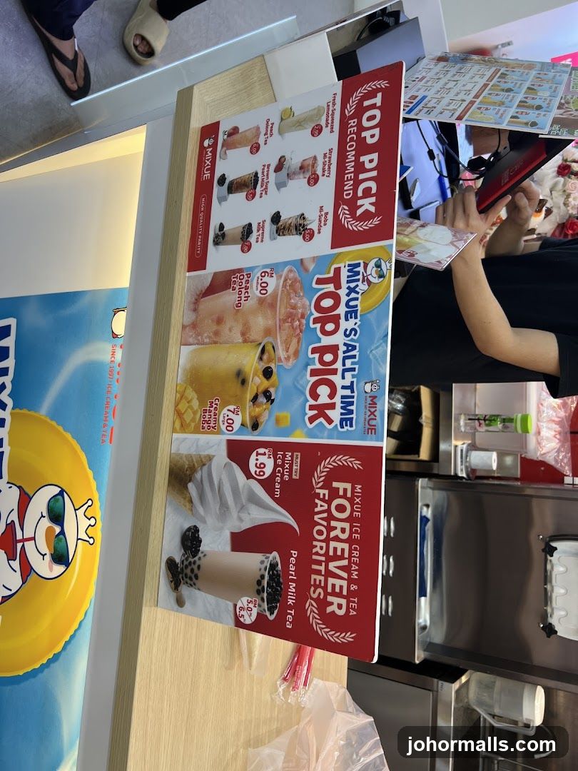 Mixue Ice Cream & Tea Menu