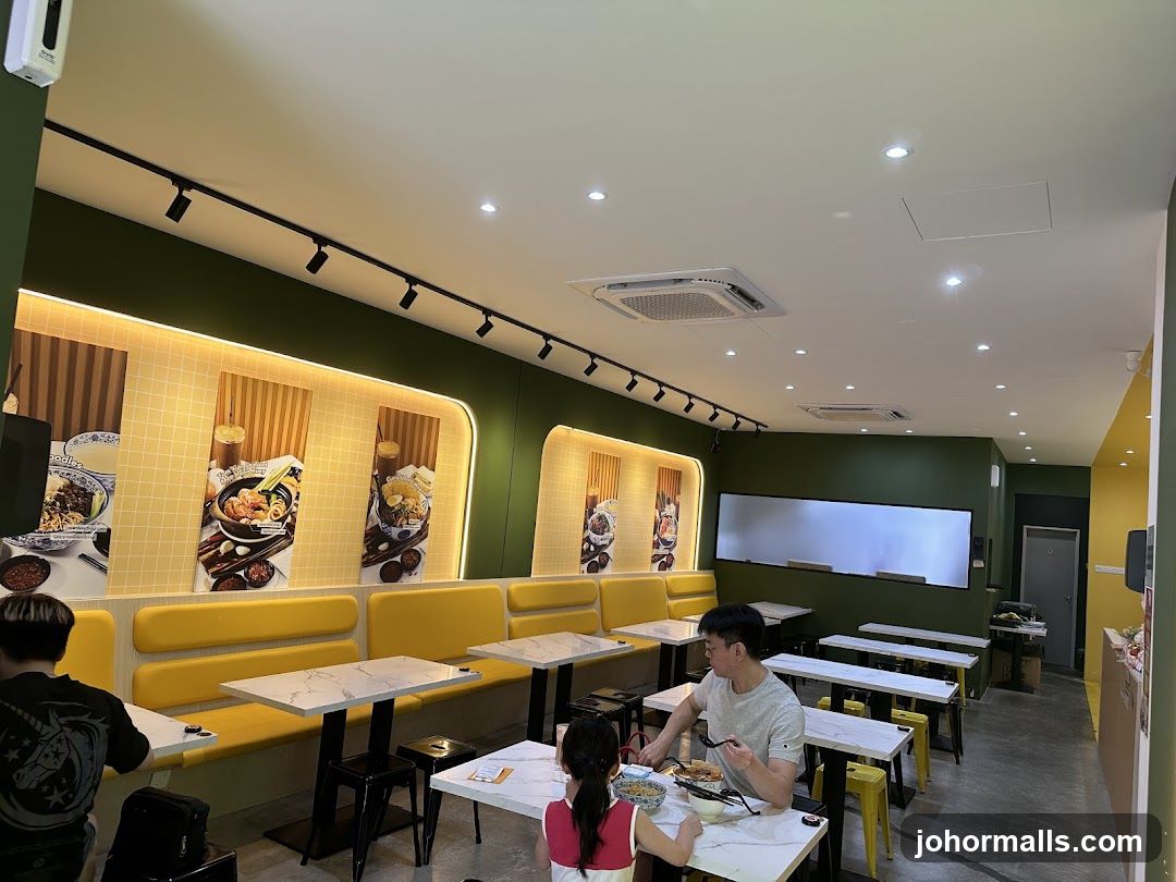 Restaurant Interior with Booth Seating