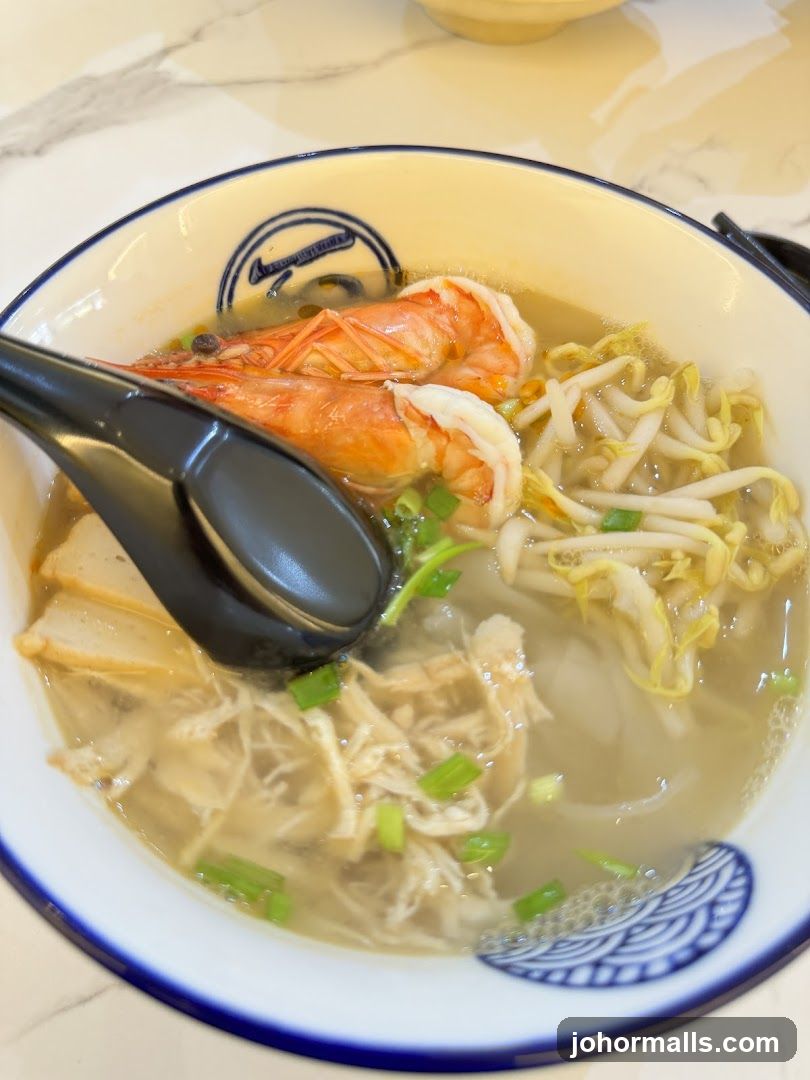 Noodle Soup with Shrimp