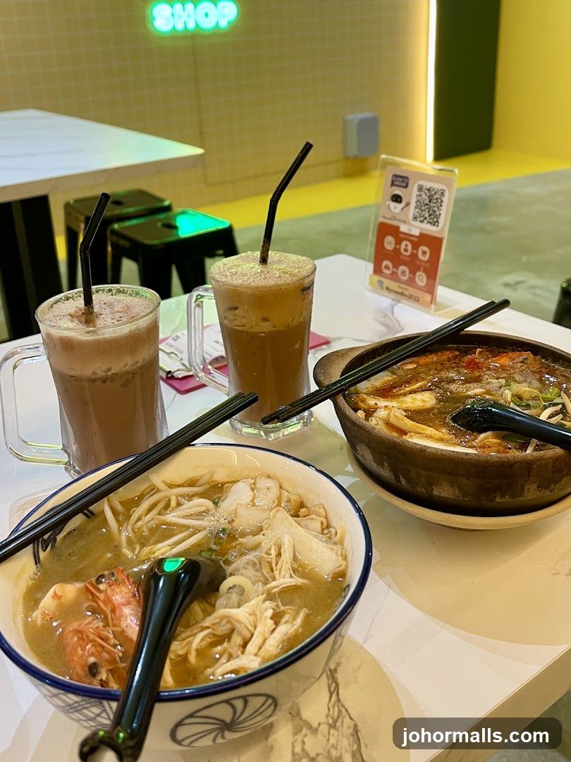 Food and Drinks at a Cafe