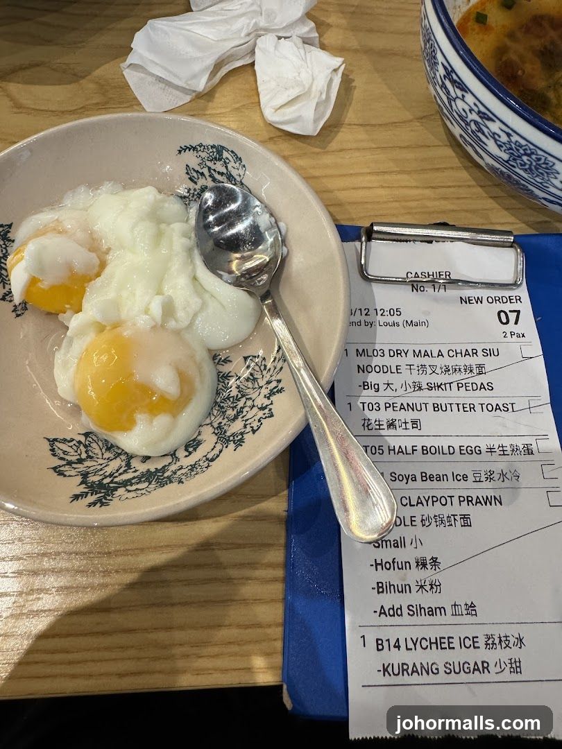 Order Receipt with Food