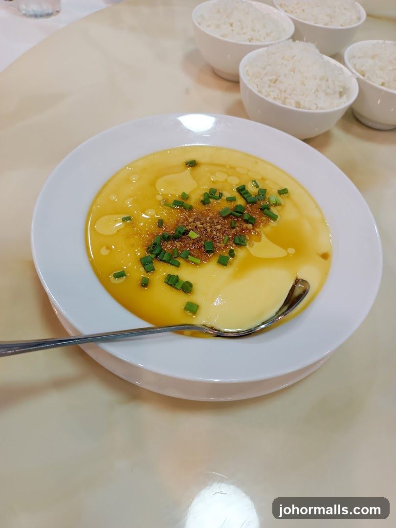 Steamed Egg Custard with Rice