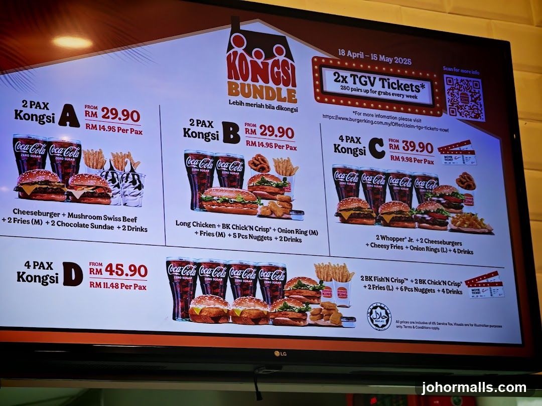 Burger King Kongsi Bundle Menu