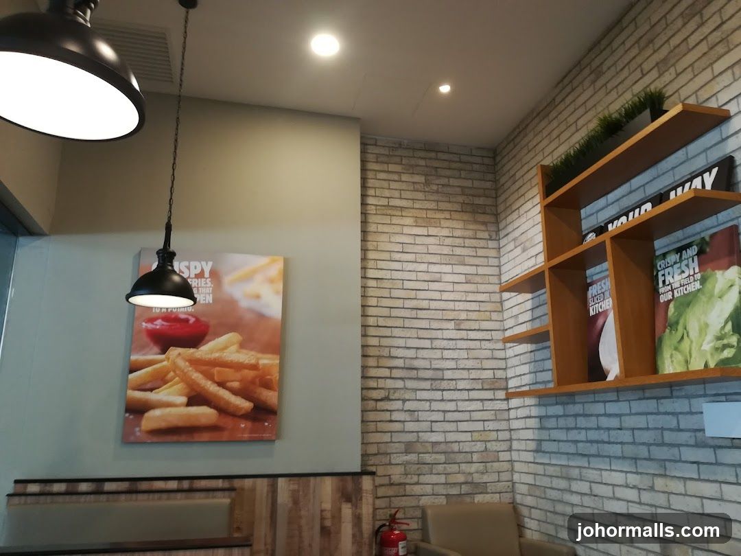 Restaurant Interior with Food Advertisements
