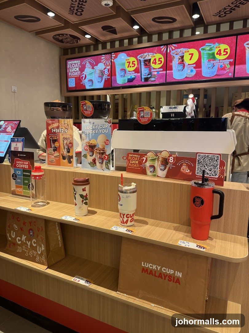 Lucky Cup Coffee Shop Display