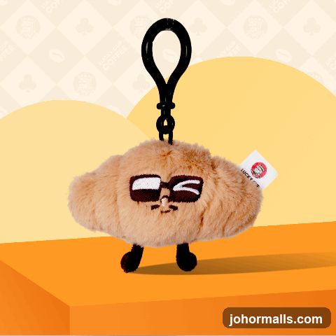 Croissant Plush Keychain