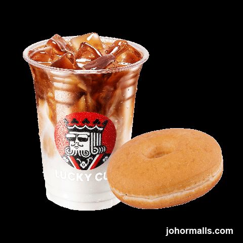 Iced Coffee and Donut