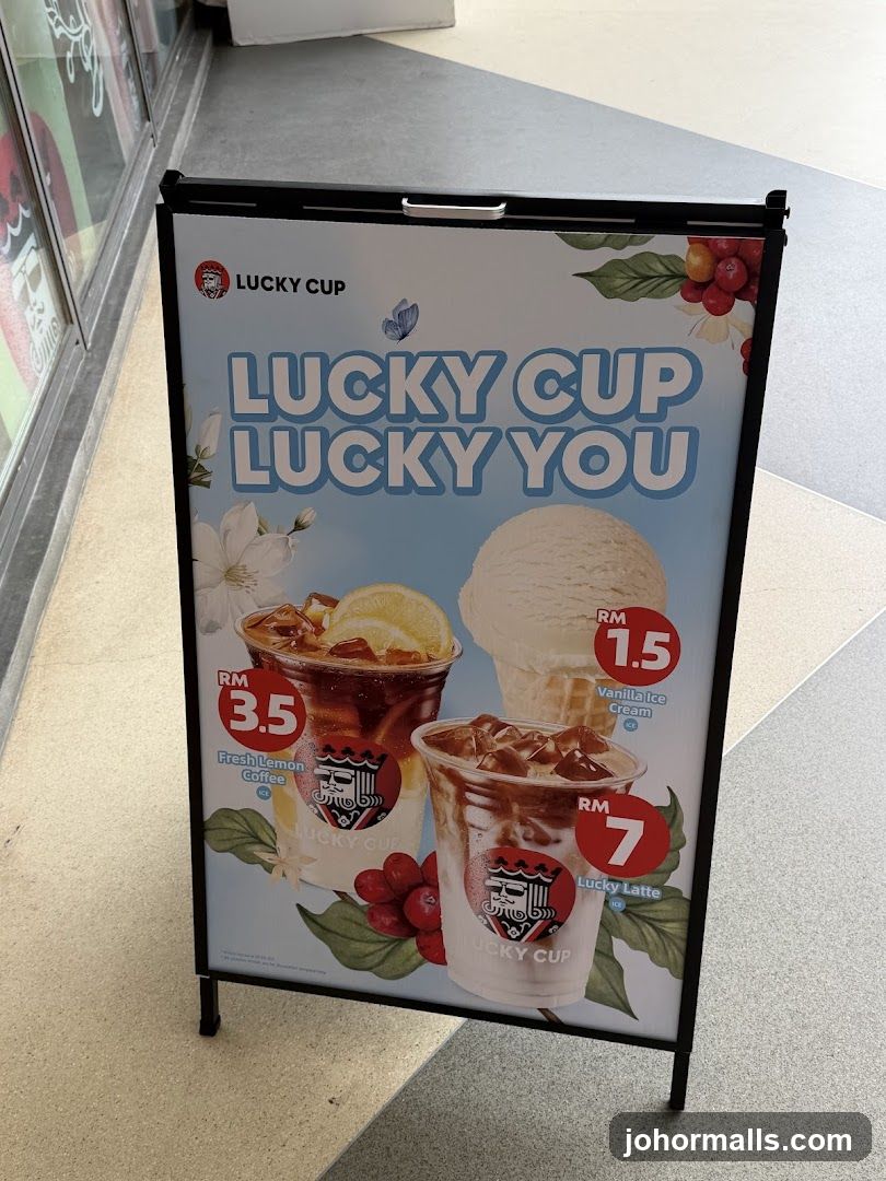 Lucky Cup Advertisement