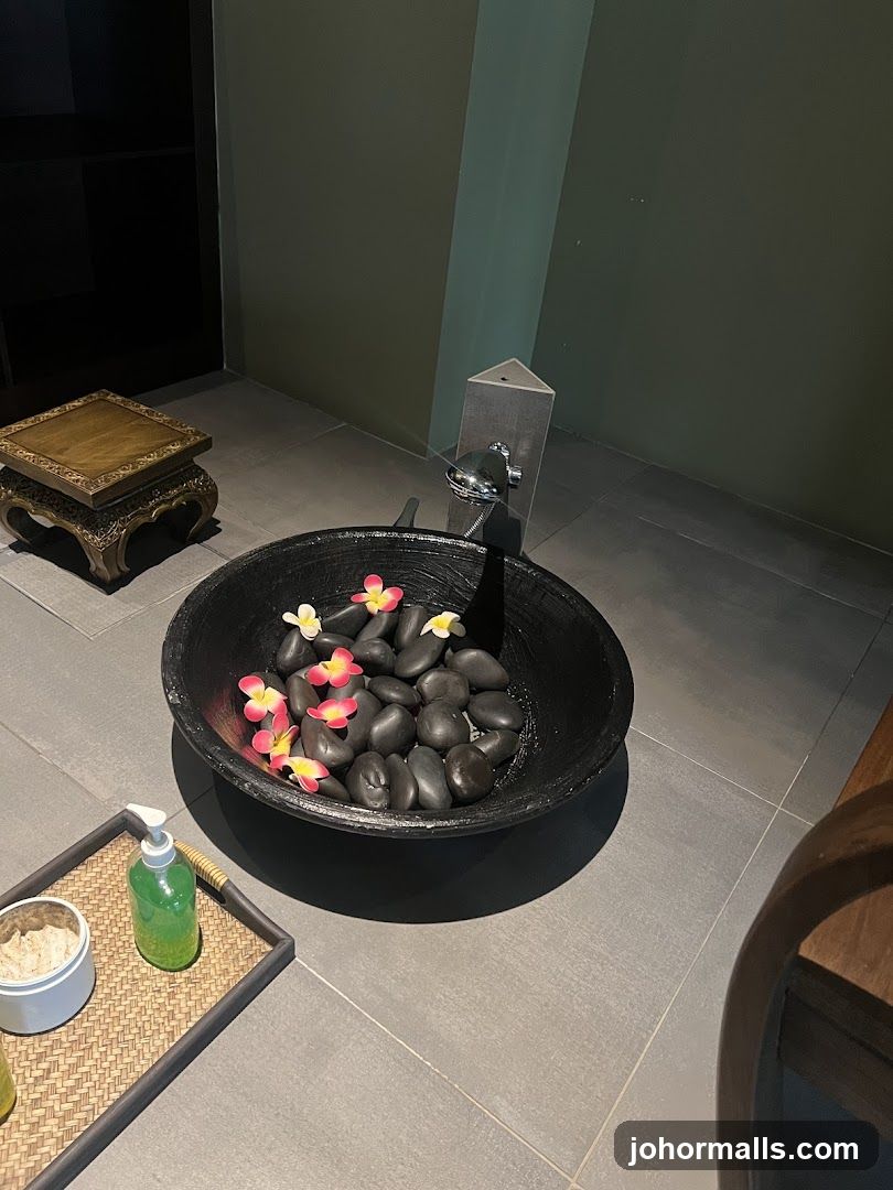 Spa Foot Bath Setup