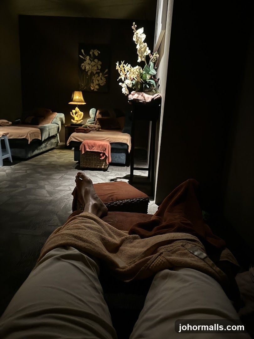 Relaxing spa room