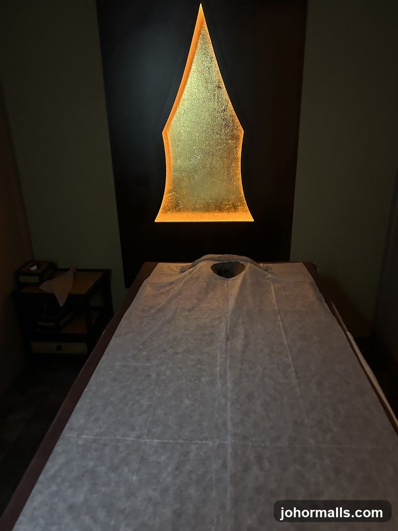 Massage Table Setup