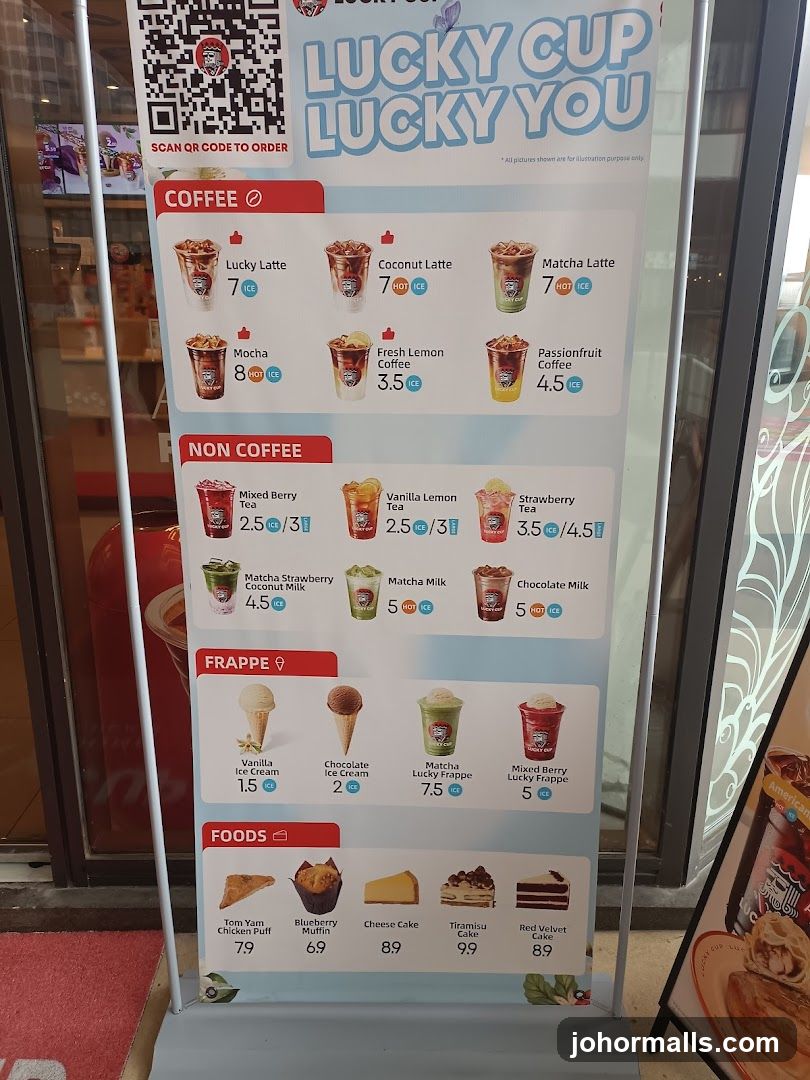 Lucky Cup Lucky You Menu