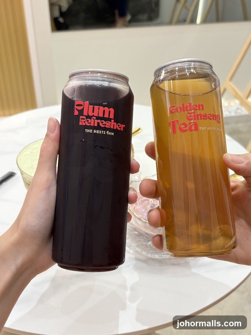 Plum Refresher and Golden Ginseng Tea