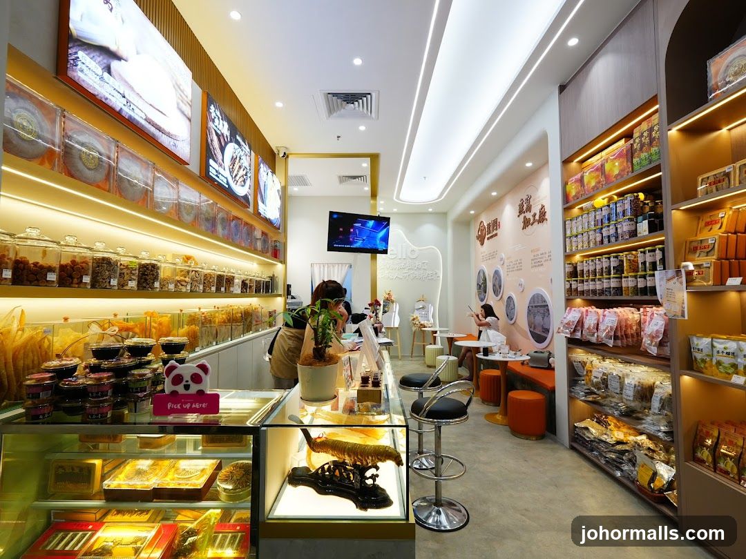 Interior of a store selling dried goods and snacks