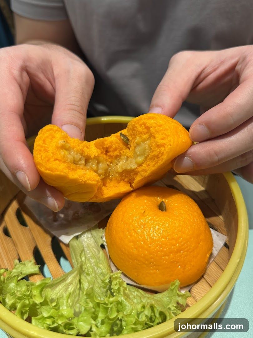 Orange-Shaped Steamed Buns
