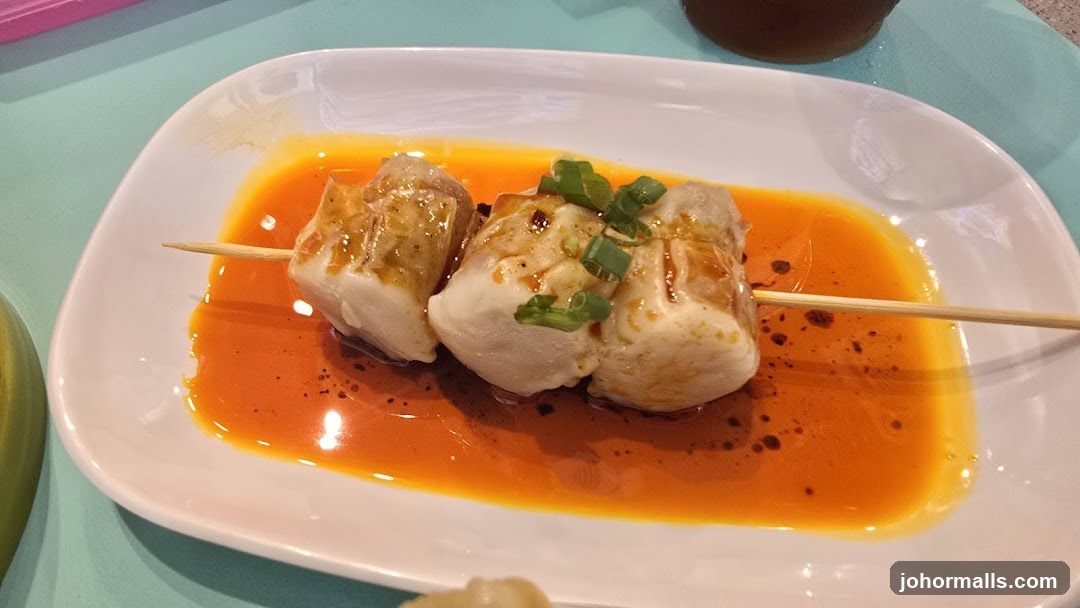 Skewered Tofu with Chili Oil