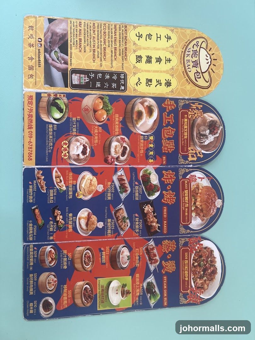 SEK BAO Menu