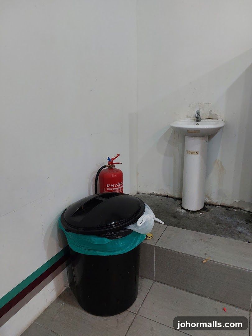 Sink and Trash Can