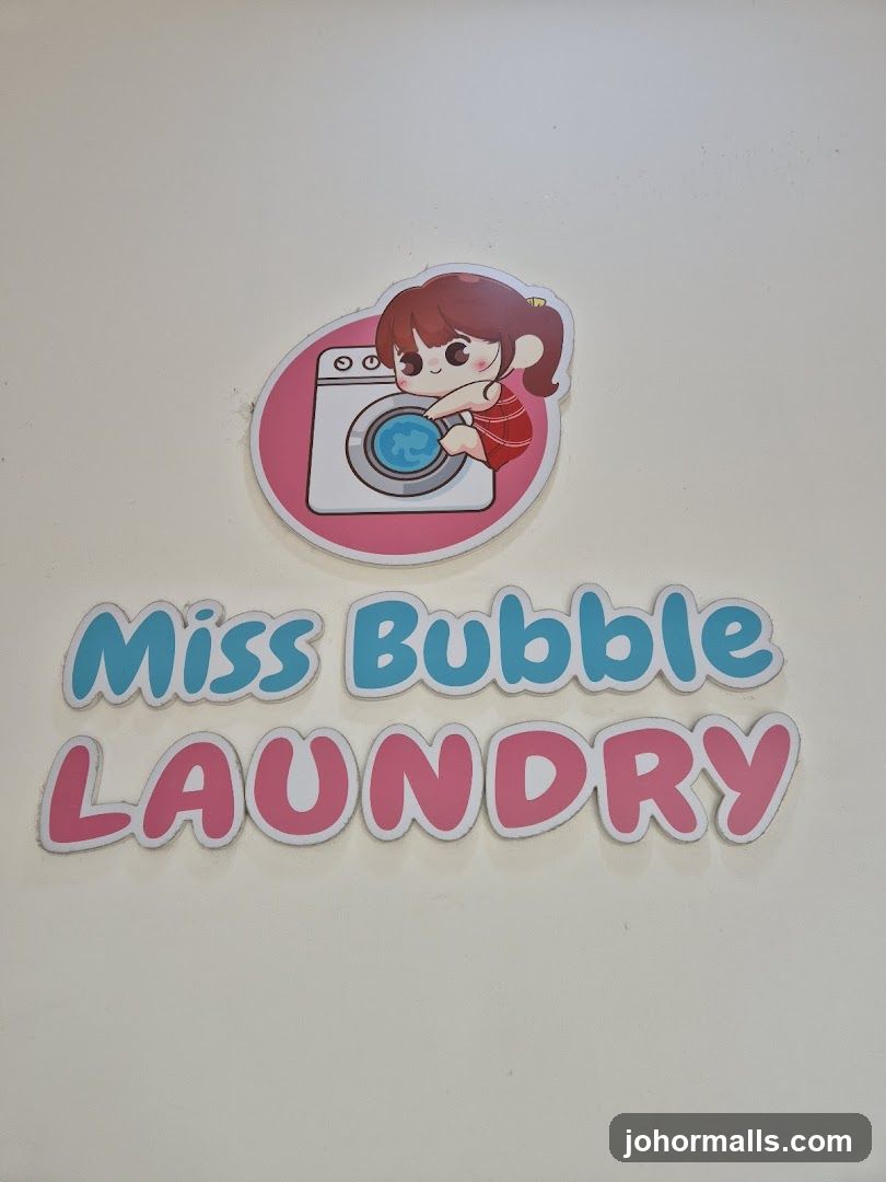 Miss Bubble Laundry Sign