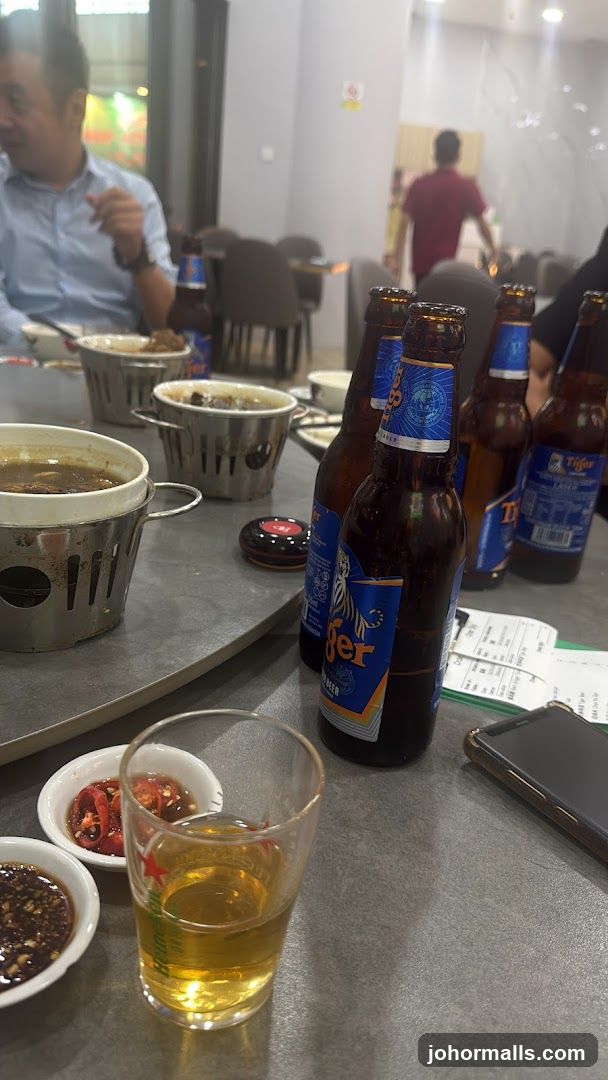 Table with Beer and Food