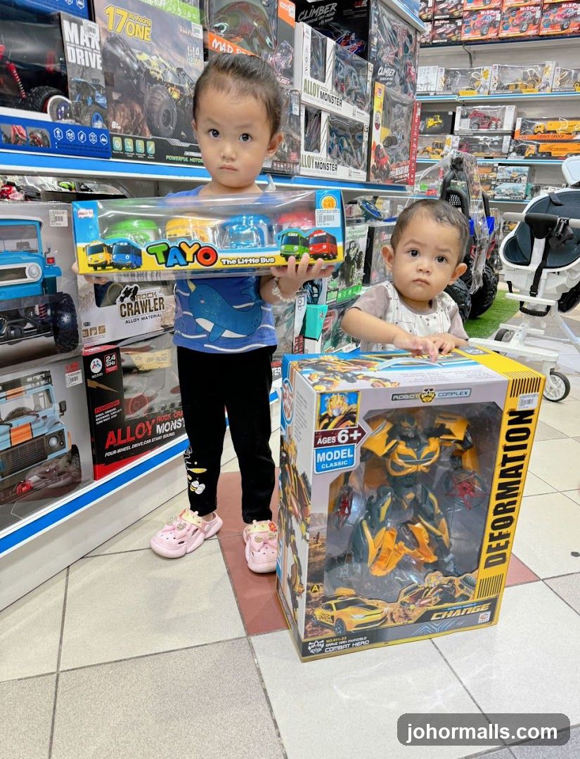 Children with Toys