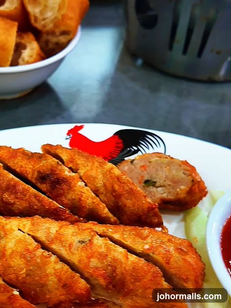 Fried Meat Rolls with Dipping Sauce