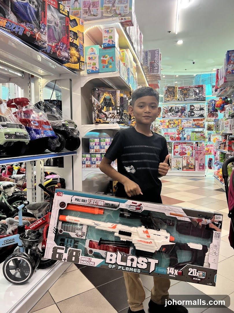 Boy Holding Toy Gun