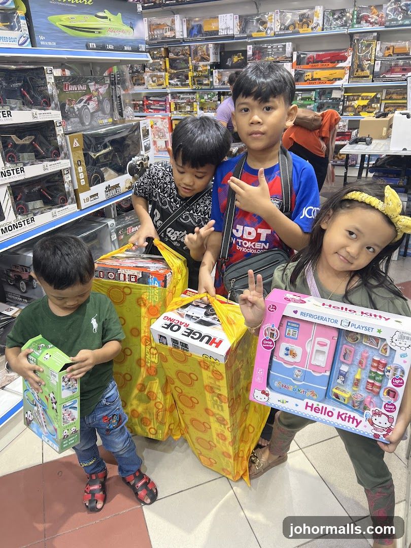 Children with toys