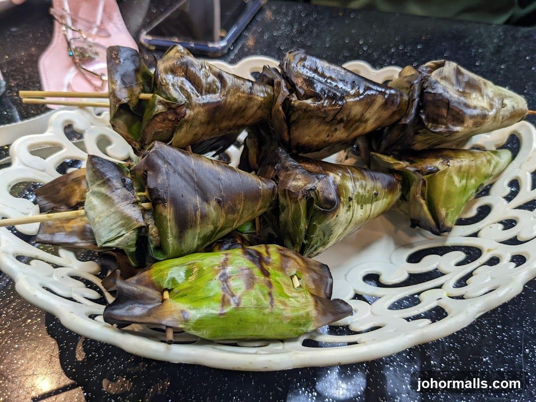 Grilled Food Wrapped in Banana Leaves