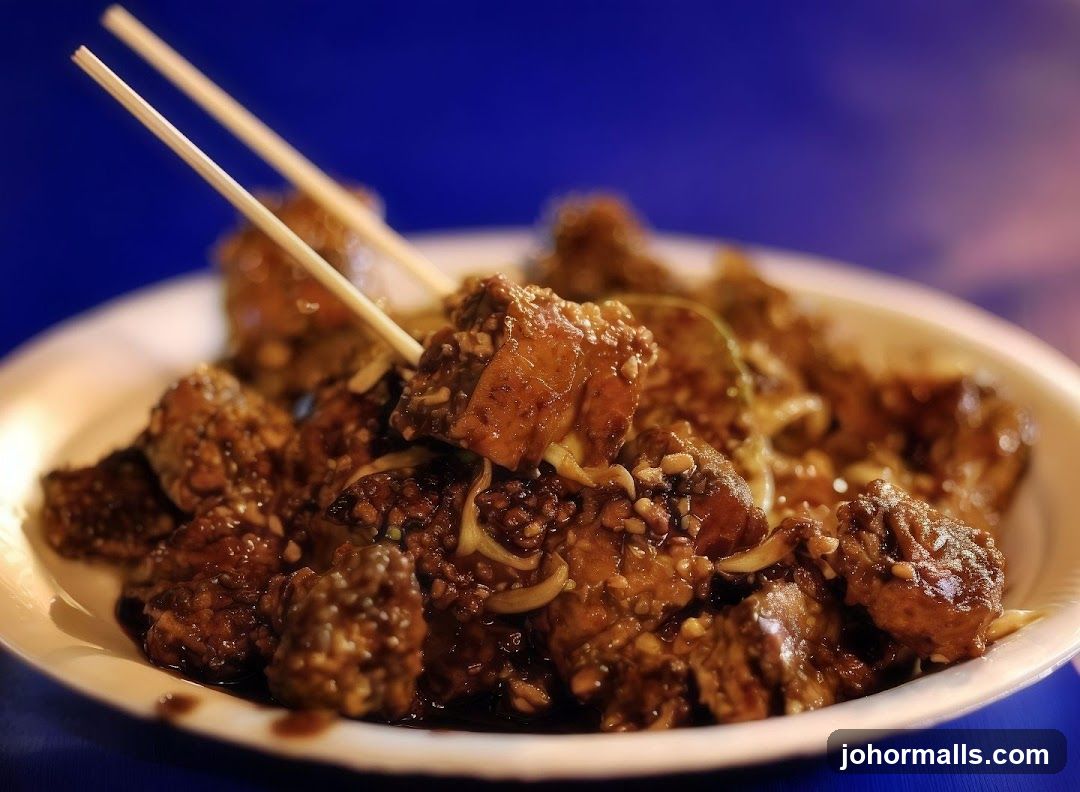 Plate of Food with Chopsticks