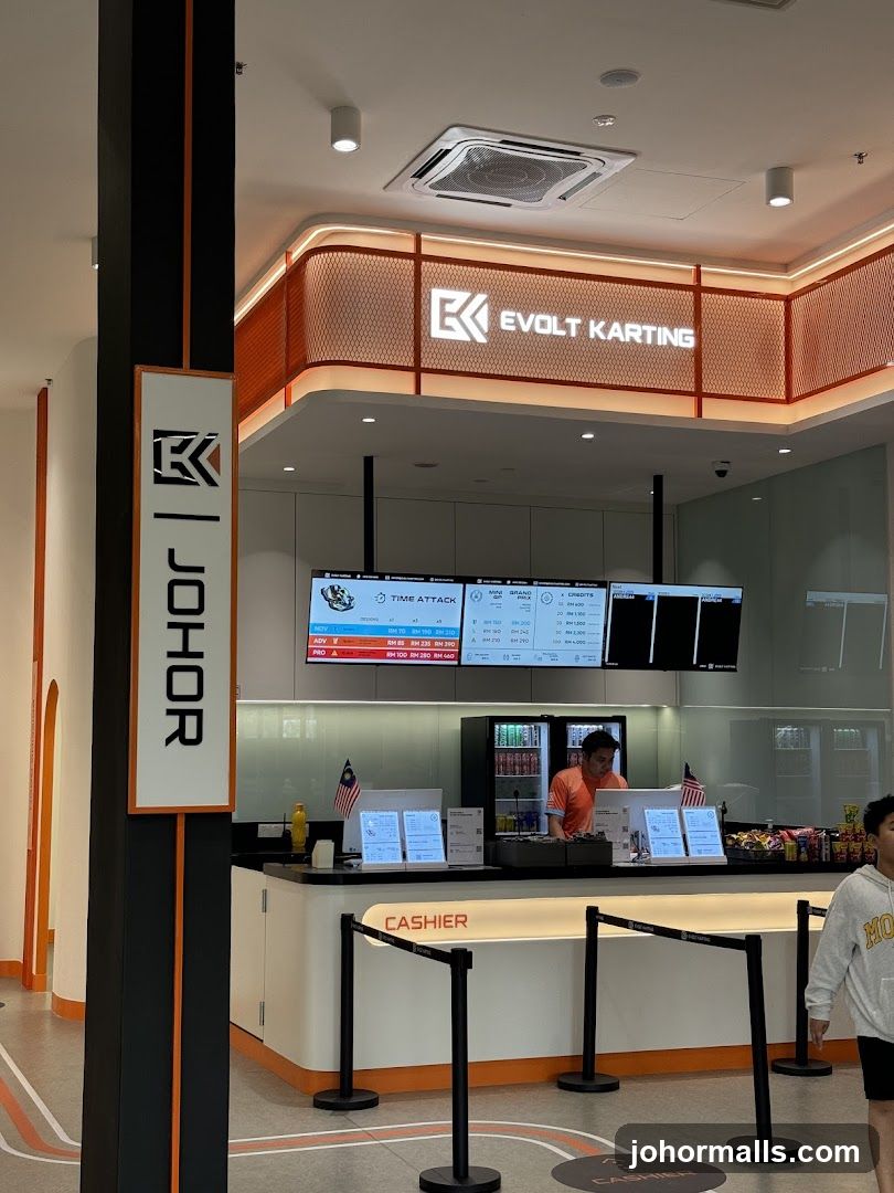 EVOLT KARTING Cashier Counter