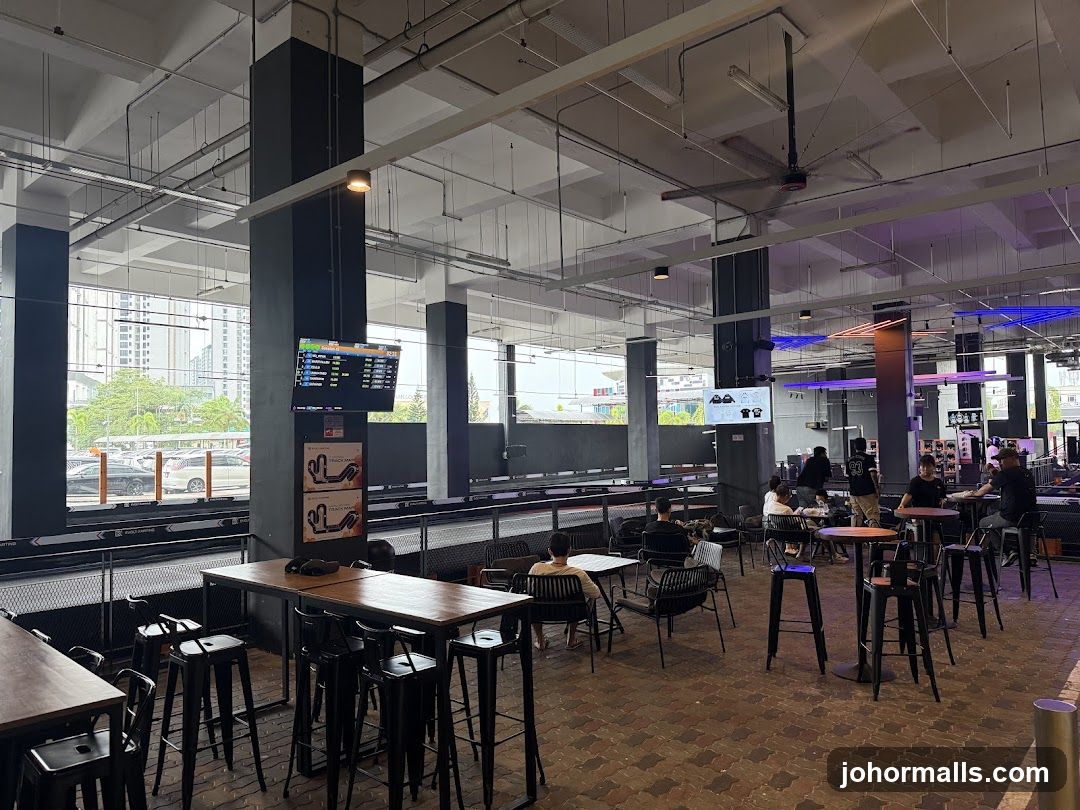 Indoor Go-Karting Track Seating Area