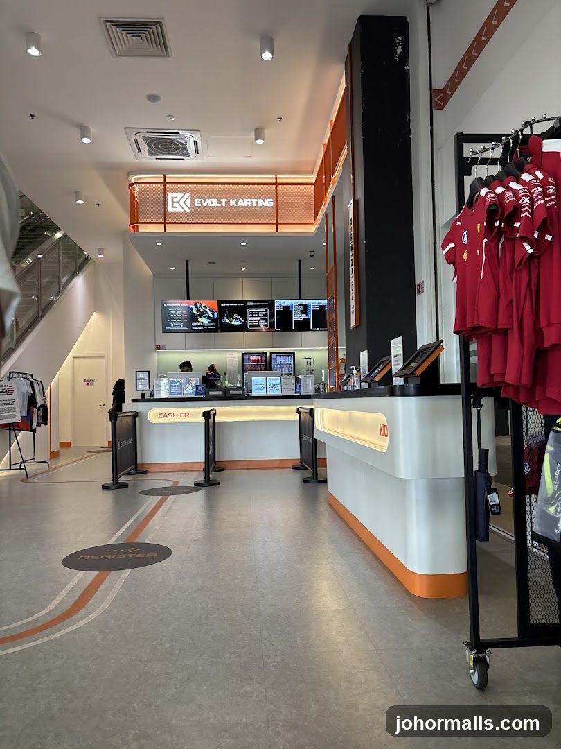 EVOLT KARTING Reception Area