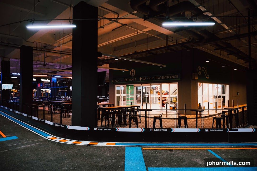 Indoor Karting Track and Entrance