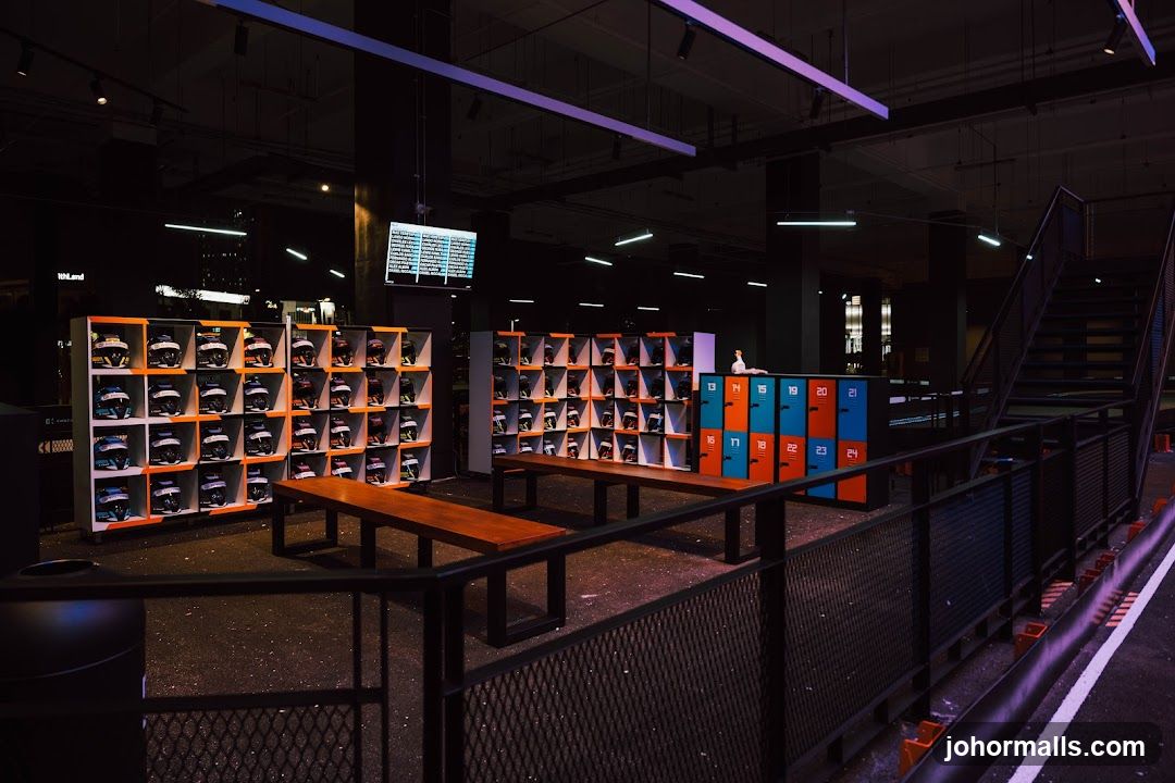 Indoor facility with lockers and seating