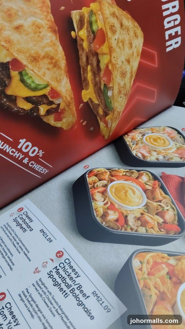 Menu with Spaghetti Dishes