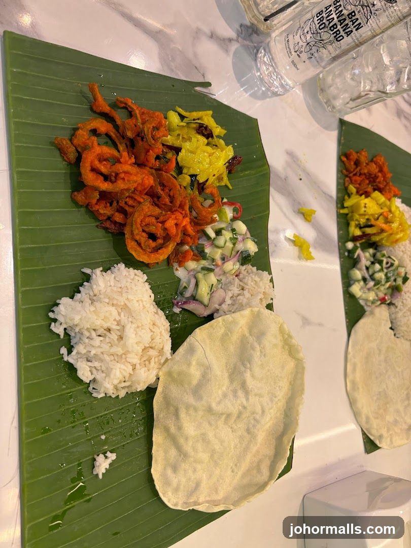 Indian Food on Banana Leaves
