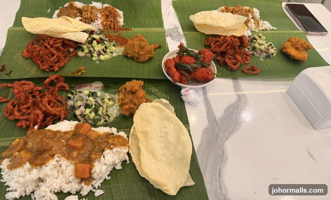 Indian Food on Banana Leaves